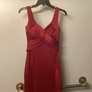 Full length maroon prom dress from Emerald Sundae size XS